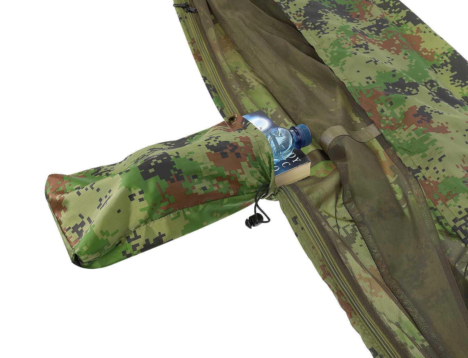 Survivalowy Hamak MALATEC Santiago Army, z moskitierą 260x140cm 7/7
