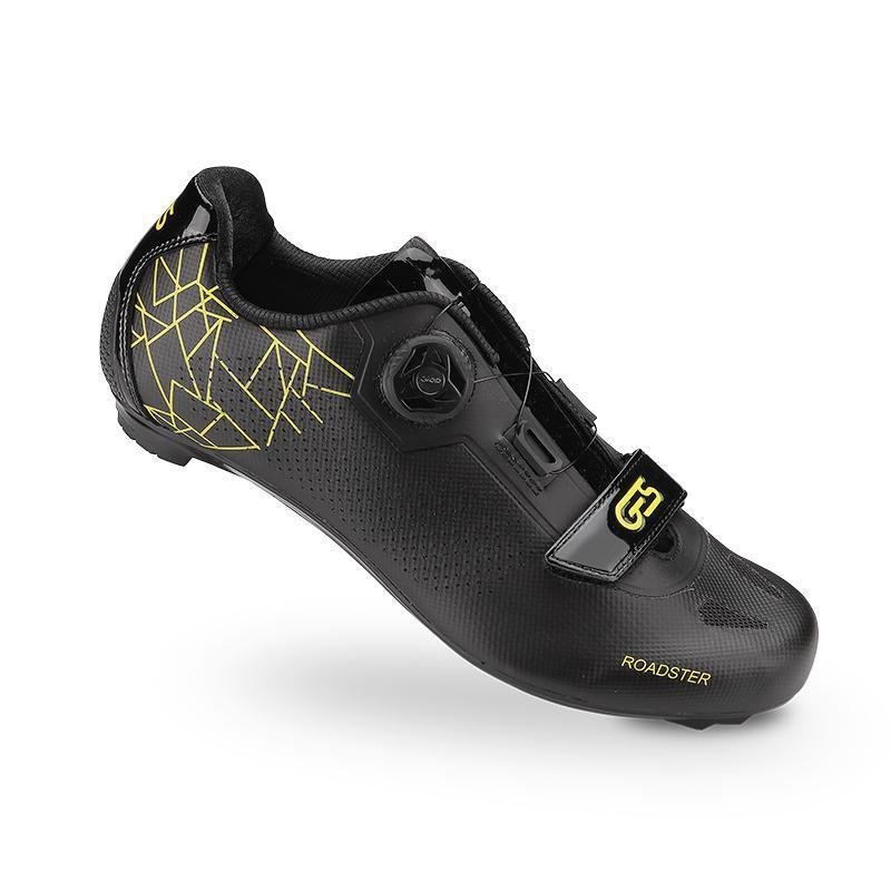 GES Calçado de Ciclismo de Estrada Roadster 2 Amarelo-Preto