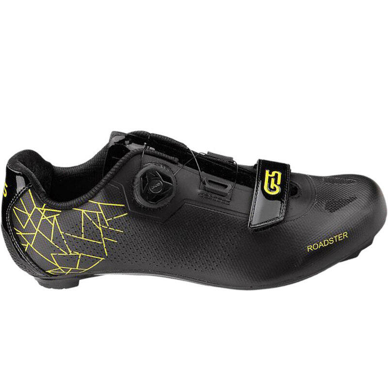 Ein Paar Schuhe mit Boa-Klettverschluss, kompatibel mit Look-Shimano Ges Roadste 2/3
