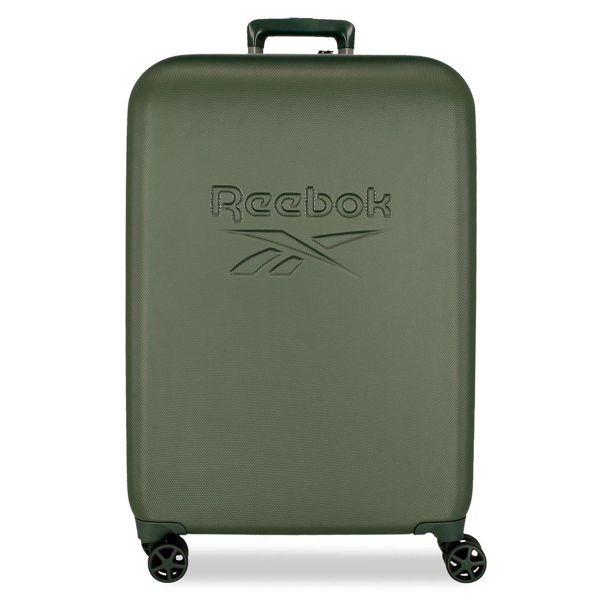 Reebok - Valise Moyenne Abs Rigide Reebok Franklin 70cm 73l Kaki - Sac À Dos - Vert - Taille Unique - Decathlon