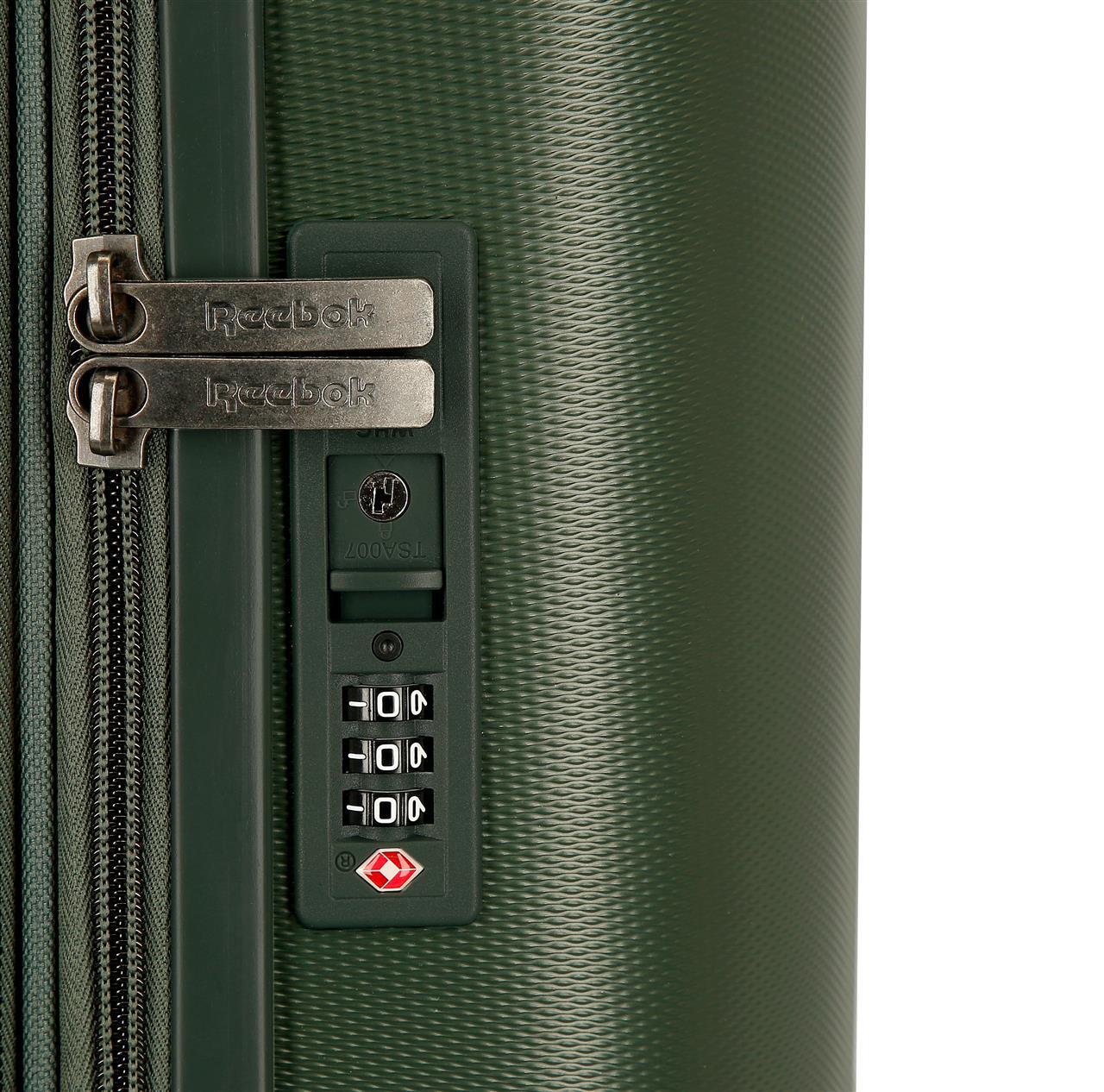 Valise moyenne ABS rigide Reebok Franklin 70cm 73L Kaki 6/7