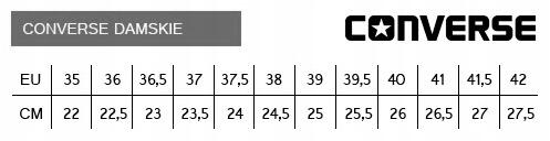 Buty na co dzień damskie CONVERSE trampki