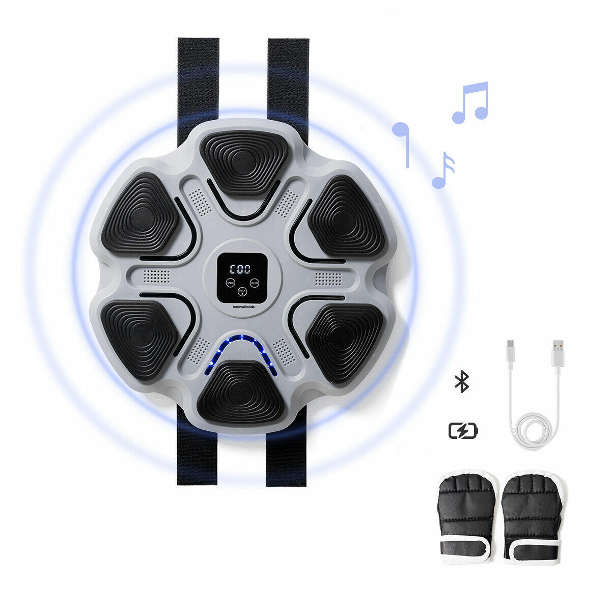 Máquina de Boxe Musical Recarregável InnovaGoods