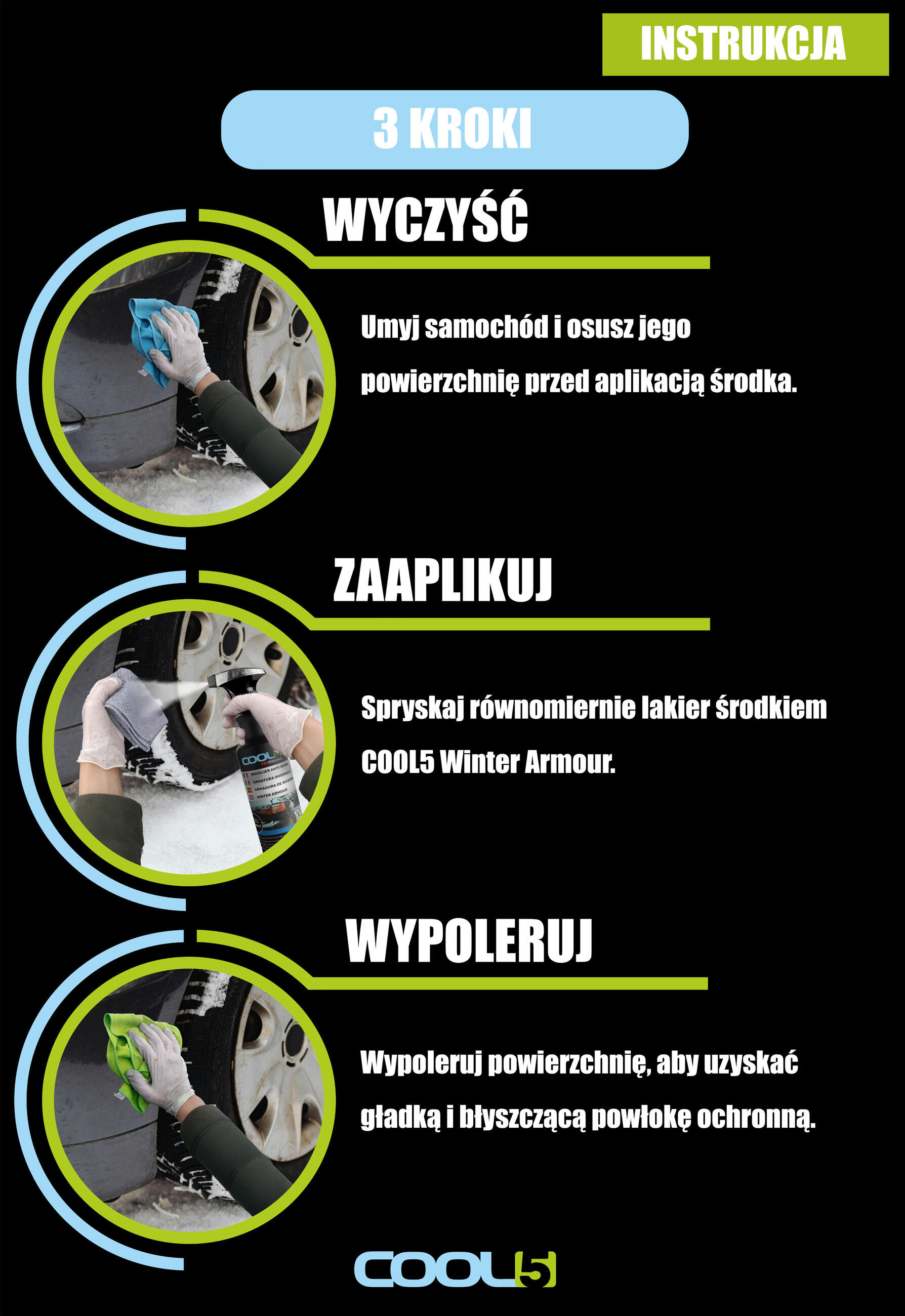 Protecteur de cadre de vélo Cool5 Winter Armour préparation hydrophobe 3/5