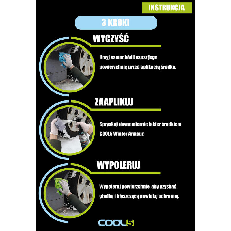 Produs de protecție a cadrului bicicletei Cool5 Winter Armour hidrofob