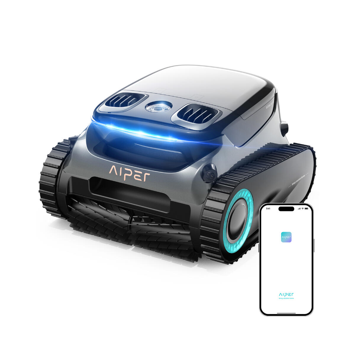 Aiper - Robot Piscine Connecté Sans Fil Aiper Scuba S1 Pro - Robot De Piscine - Noir - No Size - Decathlon