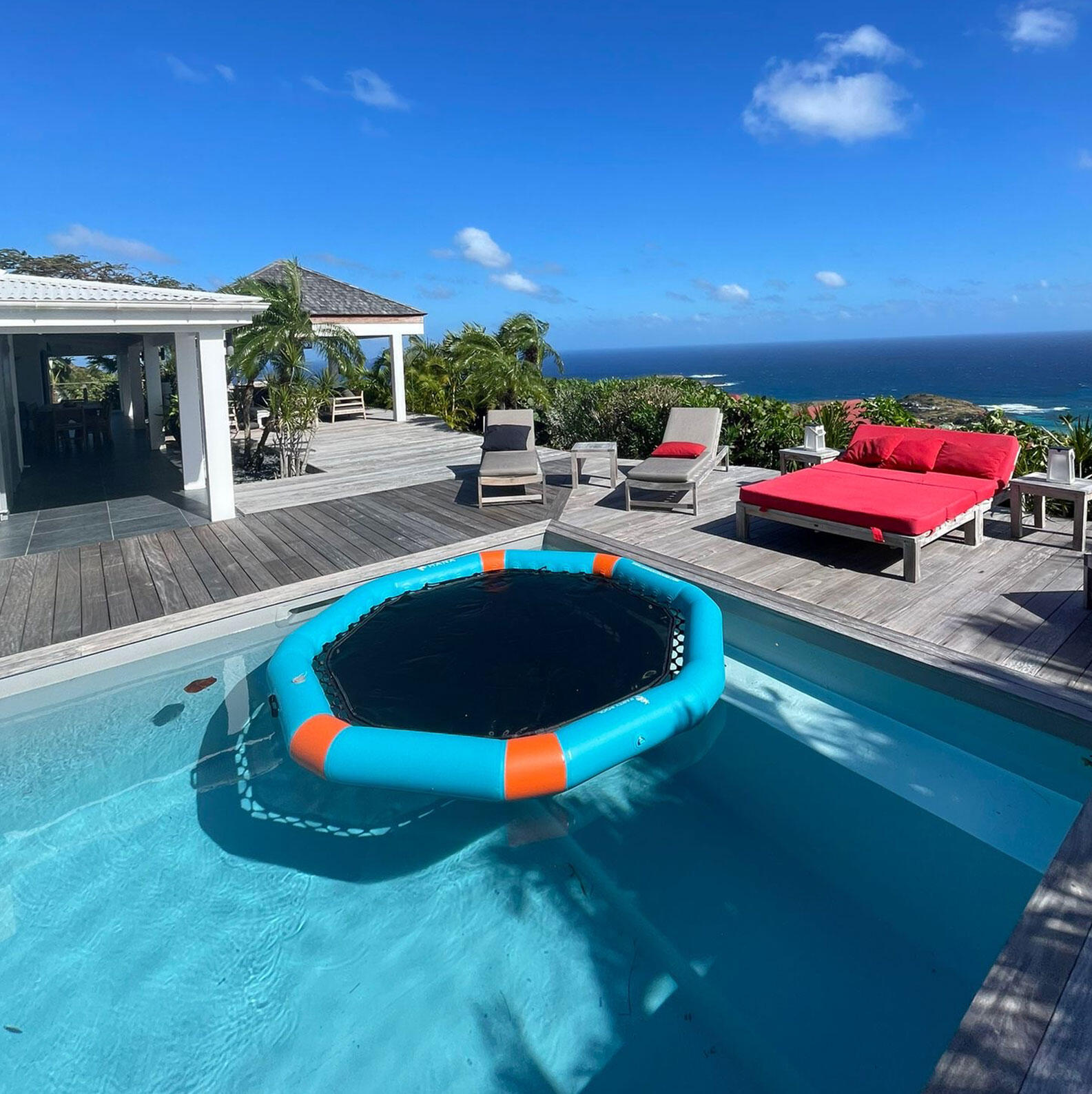 HANA Party Pool Blu e Arancione – Pack con custodia per telefono inclusa 4/7