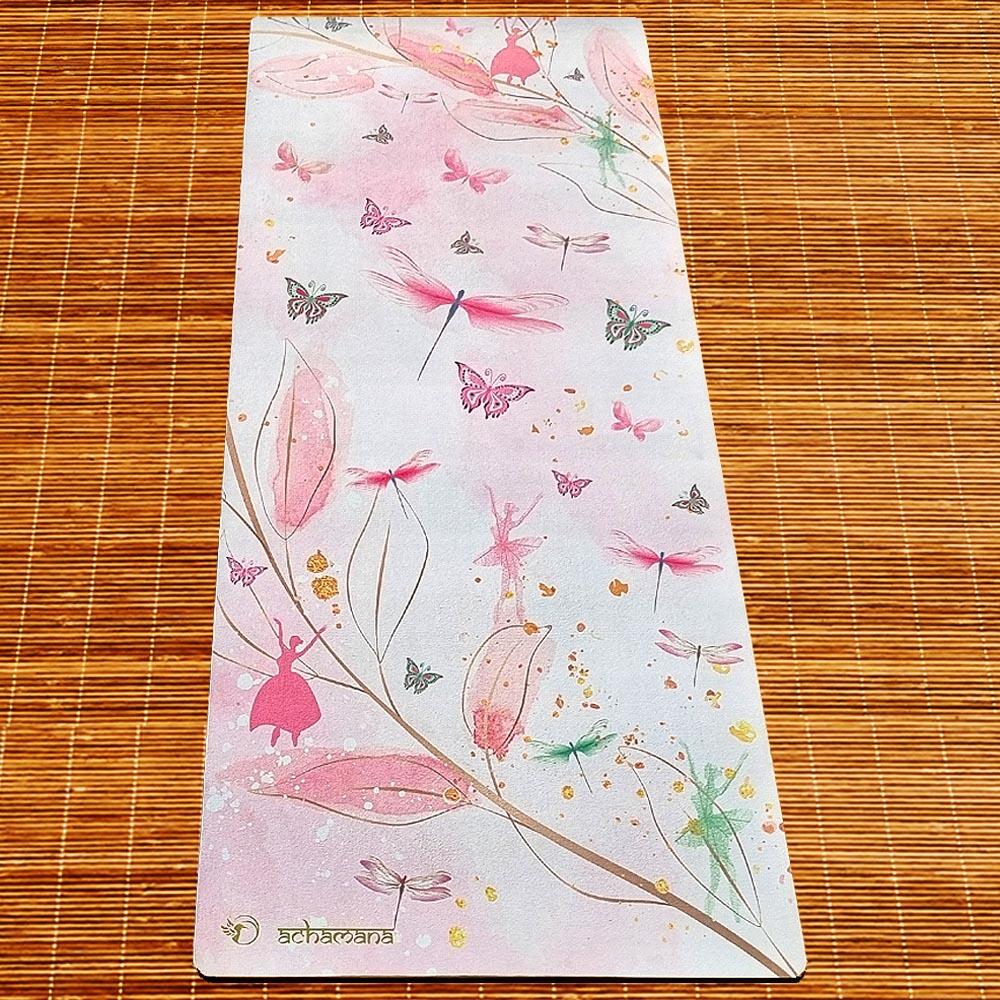 Tapis yoga enfant confort & adhérence - 6mmx61cmx1,51m - Un monde féérique 3/7