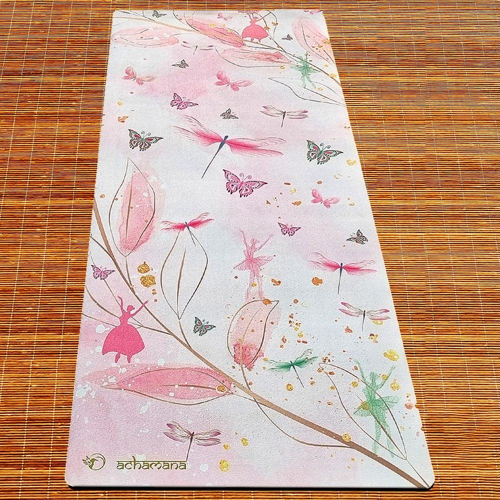 Tapis yoga enfant confort & adhérence - 6mmx61cmx1,51m - Un monde féérique 2/7