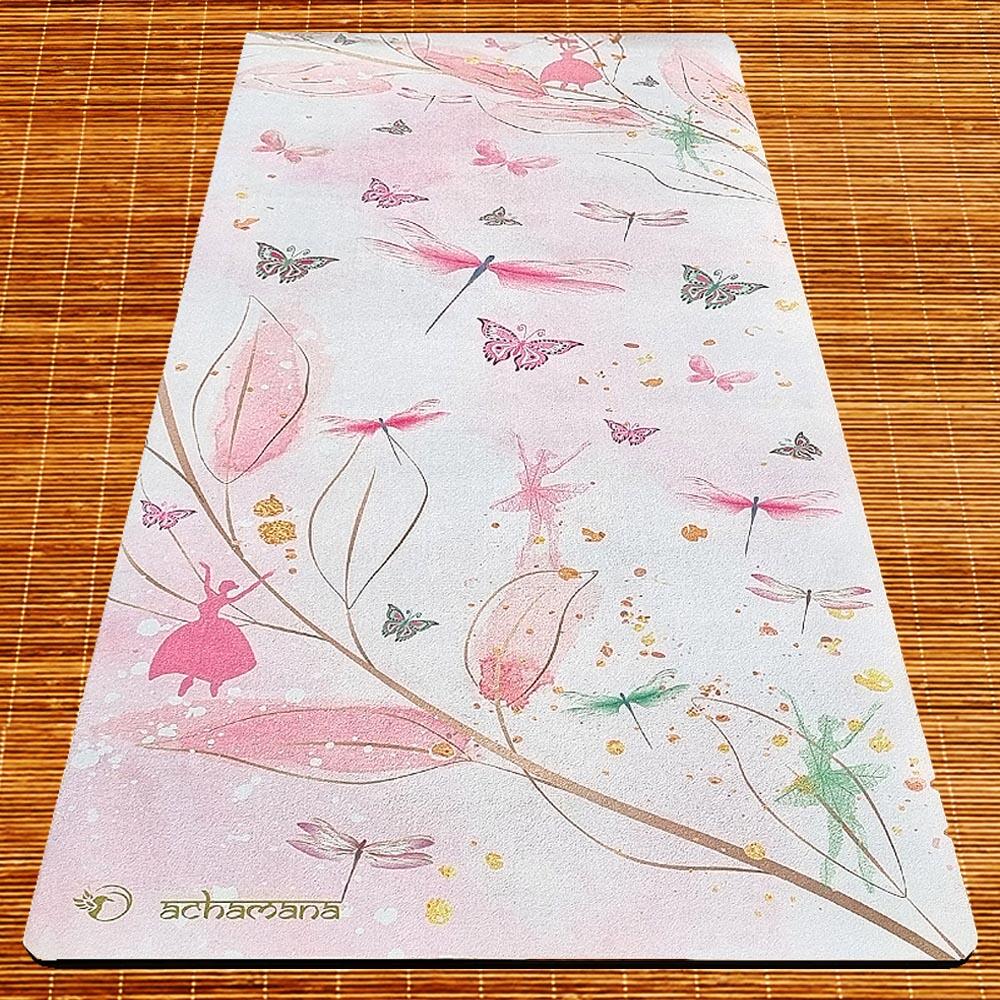 Tapis yoga enfant confort & adhérence - 6mmx61cmx1,51m - Un monde féérique 5/7