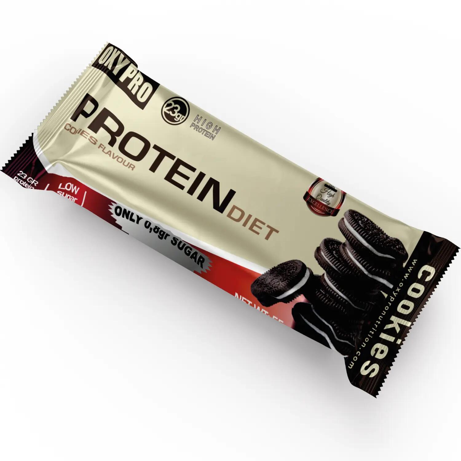 OXYPRO Protein Bar Galleta de crema y chocolate Caja x 12 barritas 2/2
