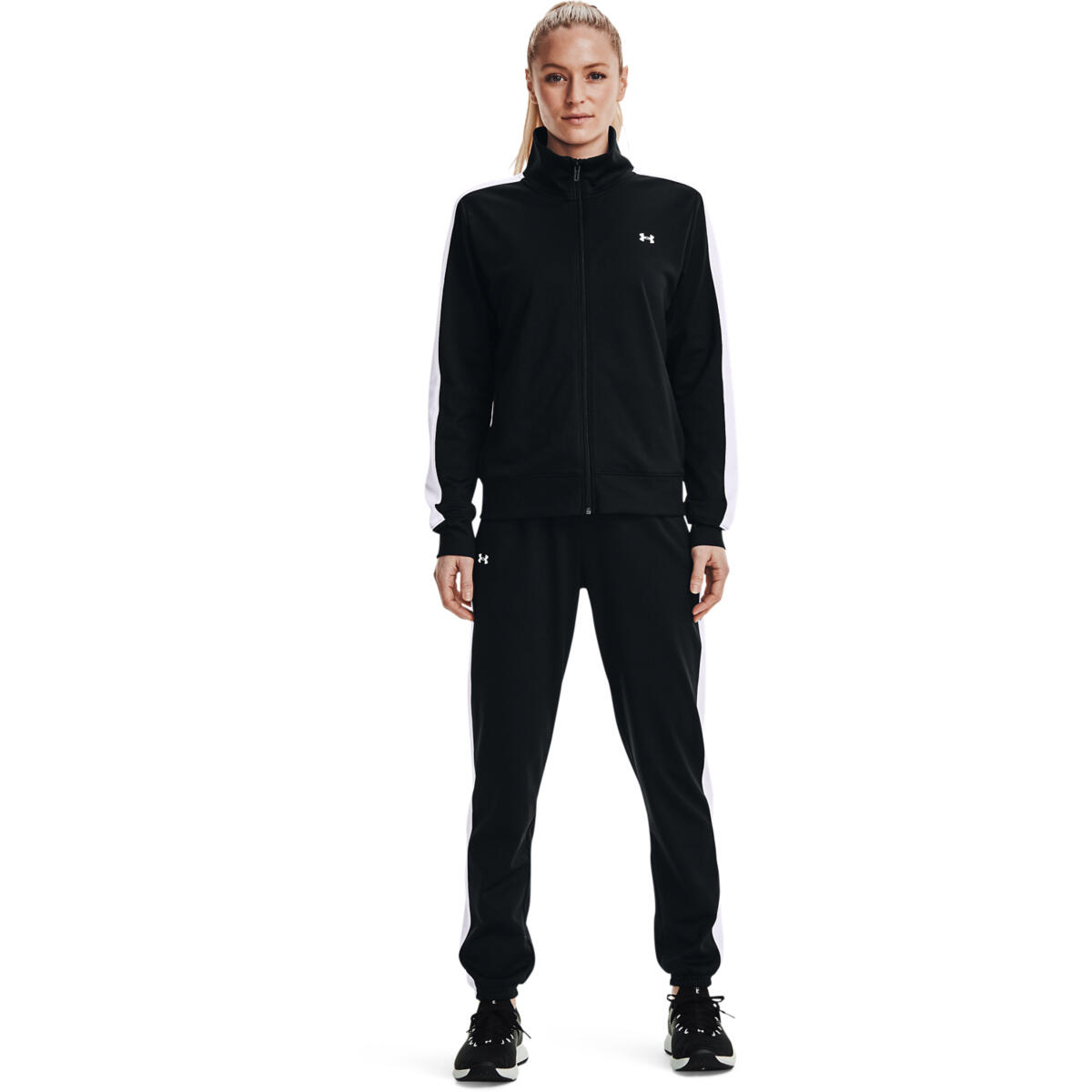 UNDER ARMOUR Trainingsanzug Under Armour Tricot, Schwarz, Damen
