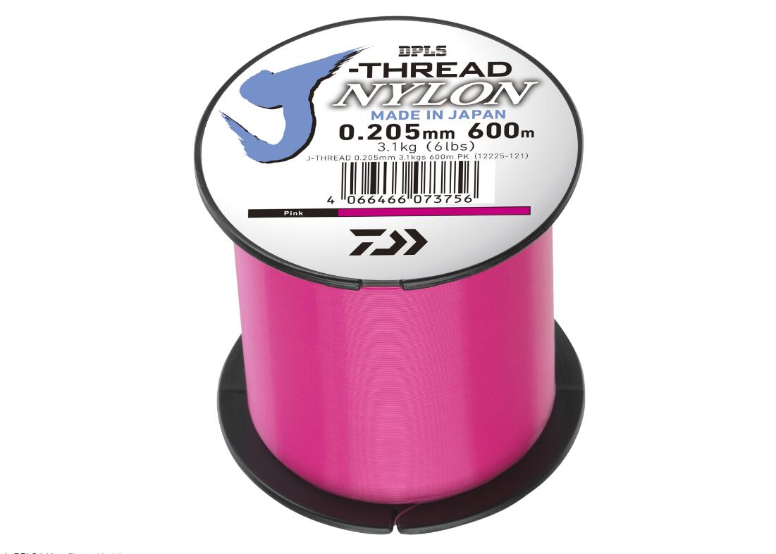 Fir monofilament Daiwa J-threads pink 0.235 mm, 4.10 kg, 600 m