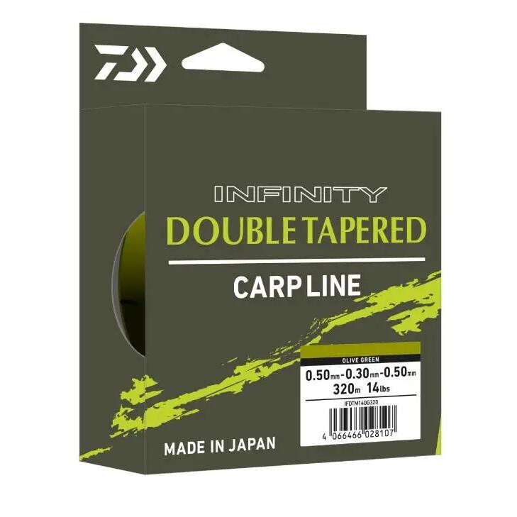 Плетенка Daiwa Infinity двойно конусна монофилна 0.30 мм, 14 lbs, 320 м