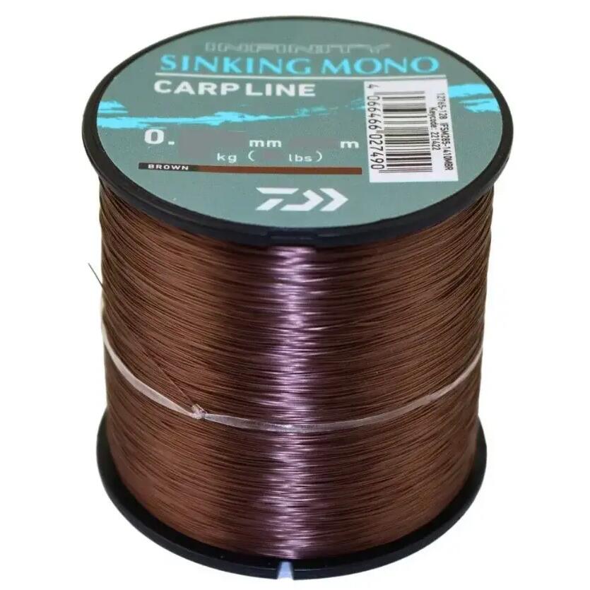 Монofilamentна нишка Daiwa Carpline кафява 0.30 мм, 6.90 кг, 1210 м