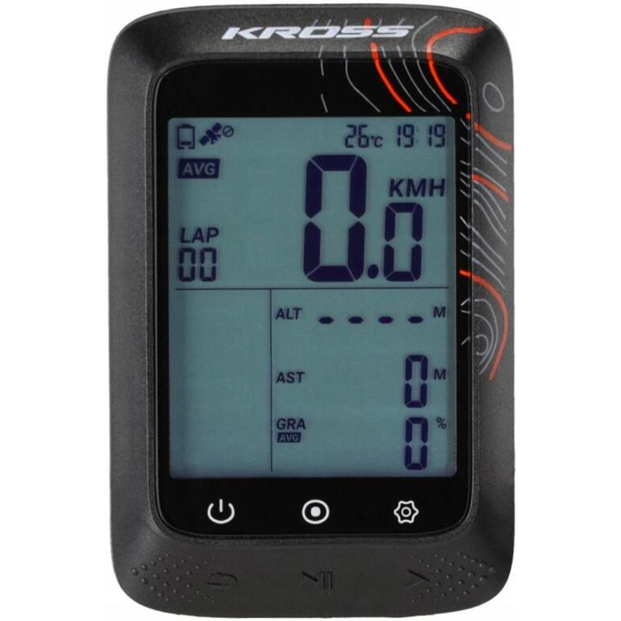 Bezprzewodowowy licznik rowerowy KROSS GPS