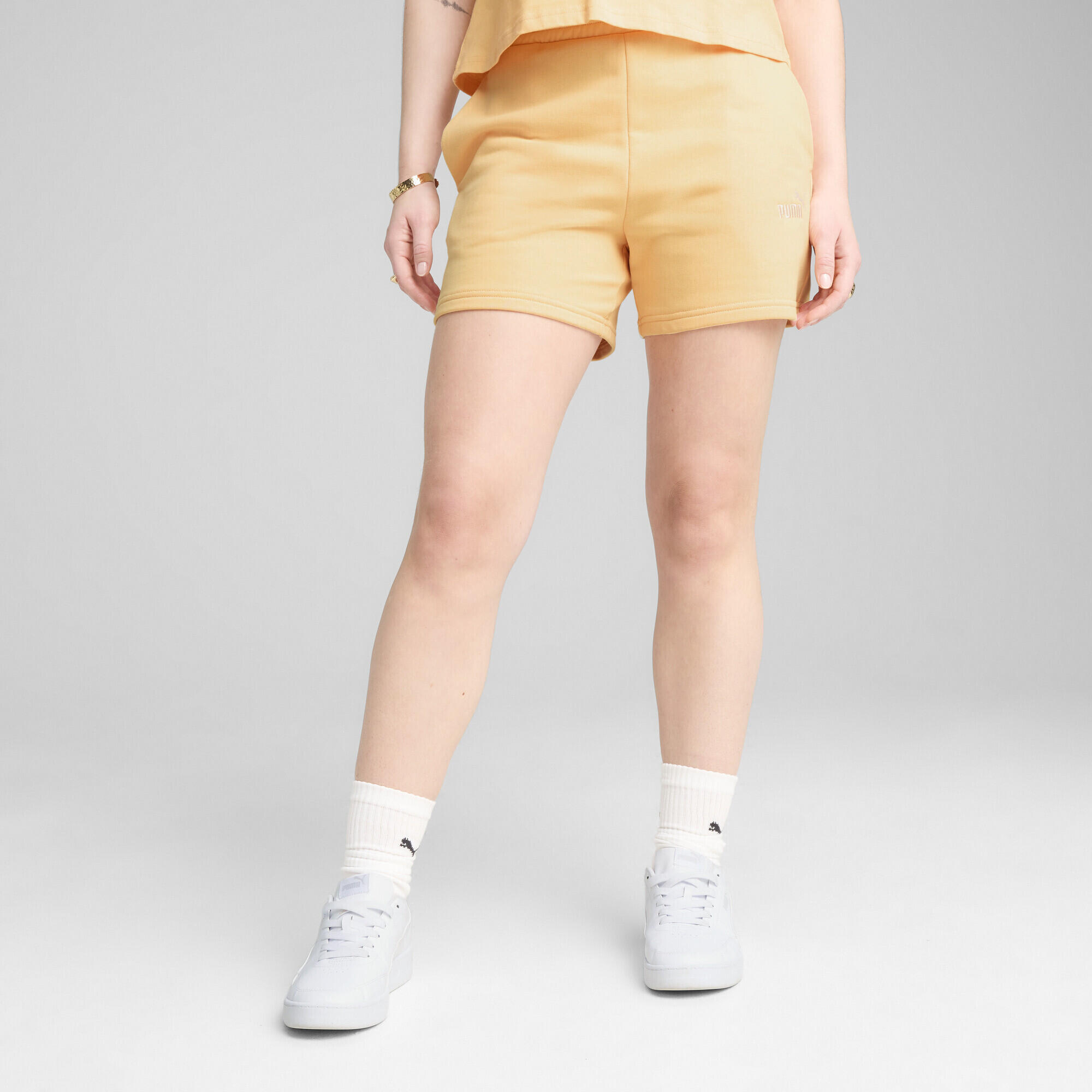 ESS Small No. 1 Logo 5'' Hochgeschnittene Shorts Damen PUMA 2/7
