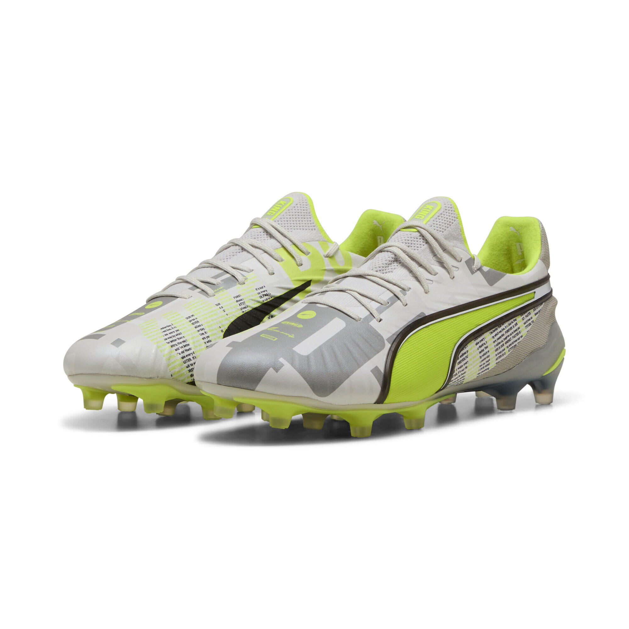 Puma - Chaussures De Football King Ultimate Forever Fg/ag Unisexe Puma - Chaussures De Football - Gris|vert - Decathlon