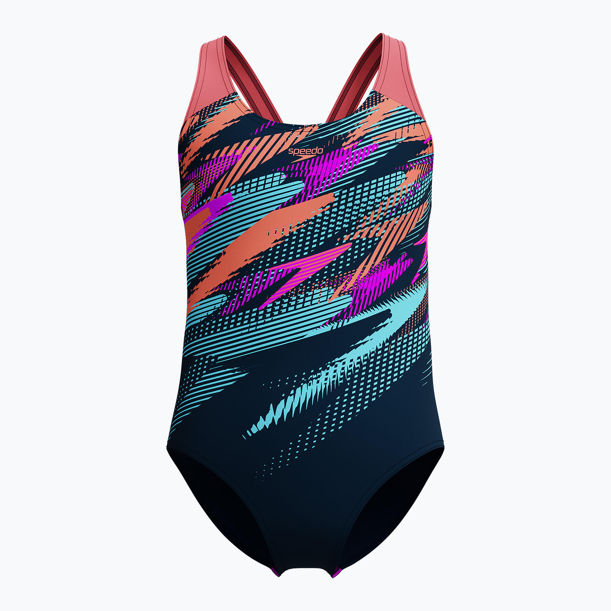Maillot de bain fille Speedo Digi Placement Splashback Marine/Bleu 5/5