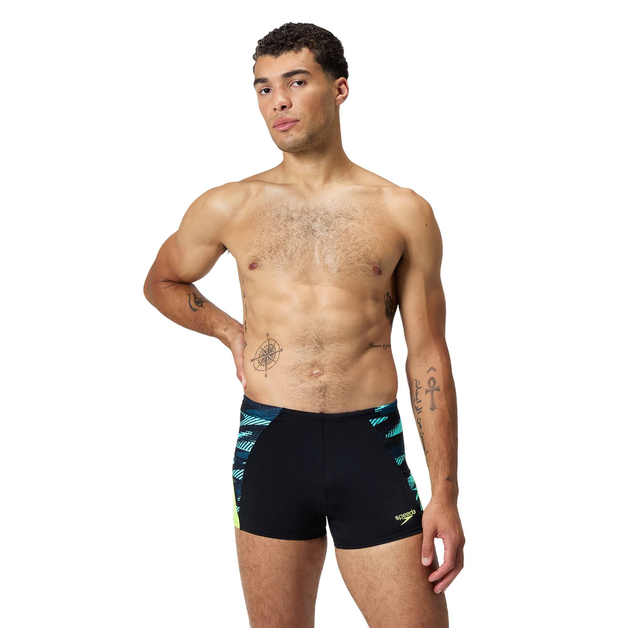 Speedo - Boxer De Bain Speedo Endurance+ Max Splice Aquashort Pour Homme - Slip De Bain - Noir|vert - 30 - Decathlon