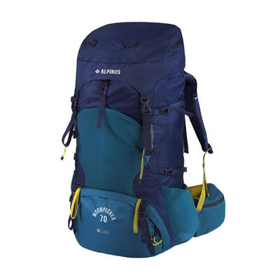 Wandelrugzak met frame alpinus woodpecker 70 liter