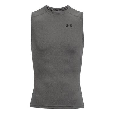 Onderhemd under armour heatgear sleeveless. grijs. mannen