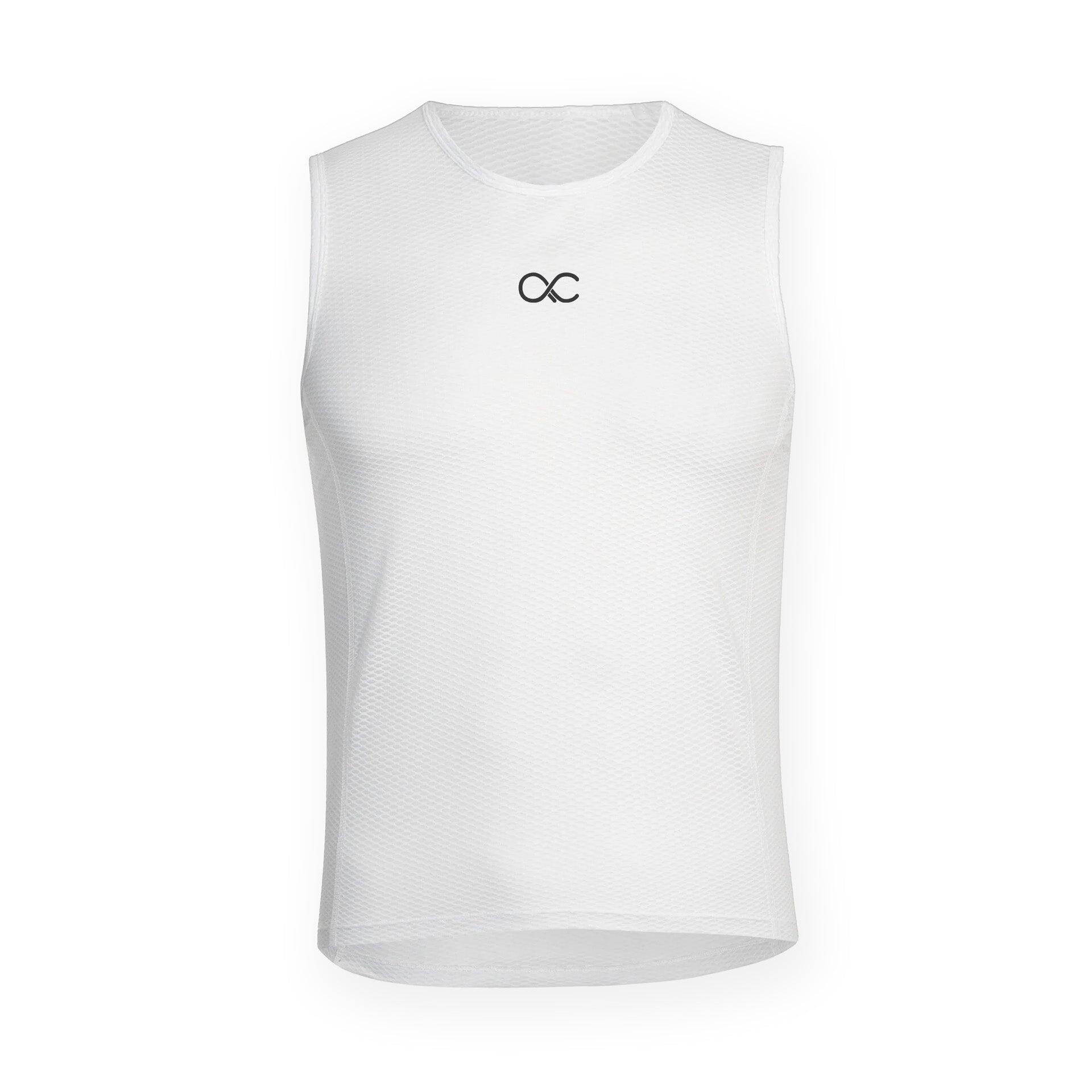 Acelera - Base Layer Sweat Shirt Sous Maillot Chemise Cycliste Sans Manches Pour Hommes - Sous Maillot Sans Manche - Blanc - 40 M - Decathlon