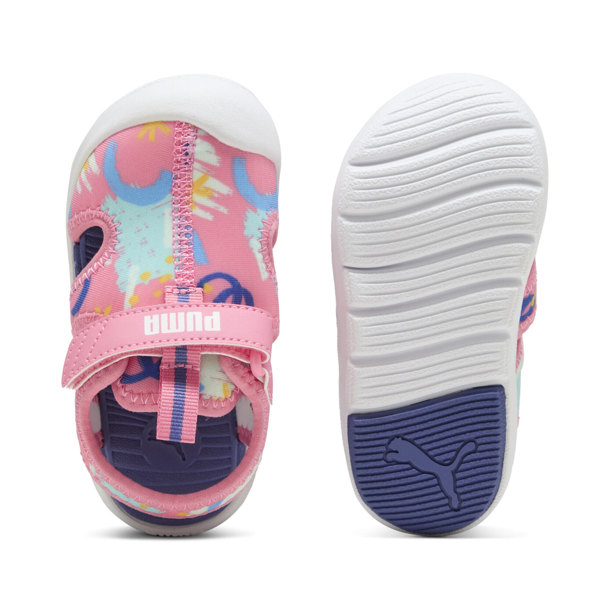 Fun Racer Sandalen Kinder PUMA Magic Rose Blue Crystal Pink 4/15