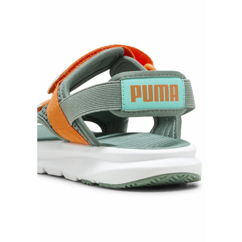 Sandalias Niños PUMA Evolve PUMA Green Moon Orange Glo Aquatic