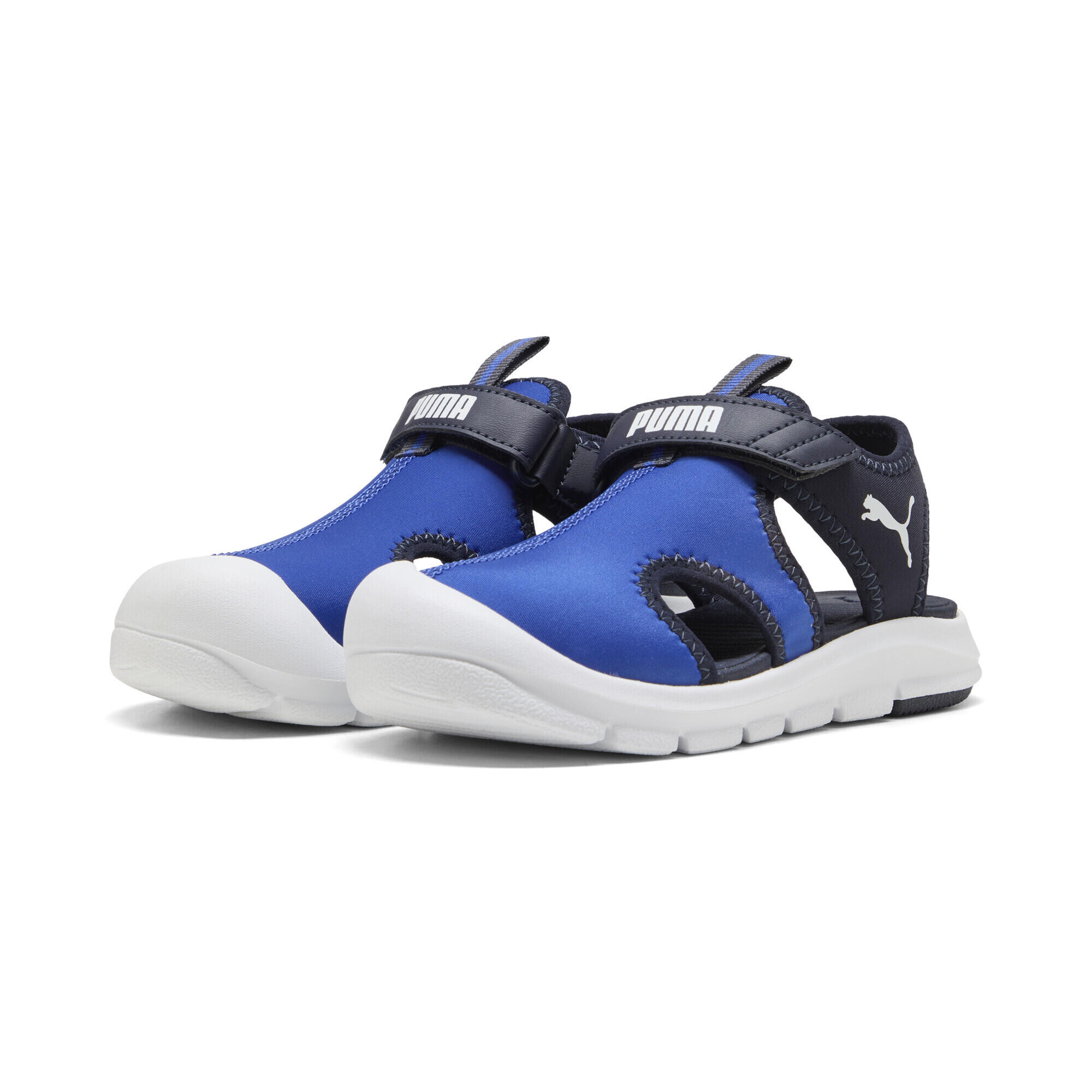 Puma - Sandales Fun Racer Enfant Puma Vivid Blue White New Navy - Sandales - Blanc|bleu - Decathlon