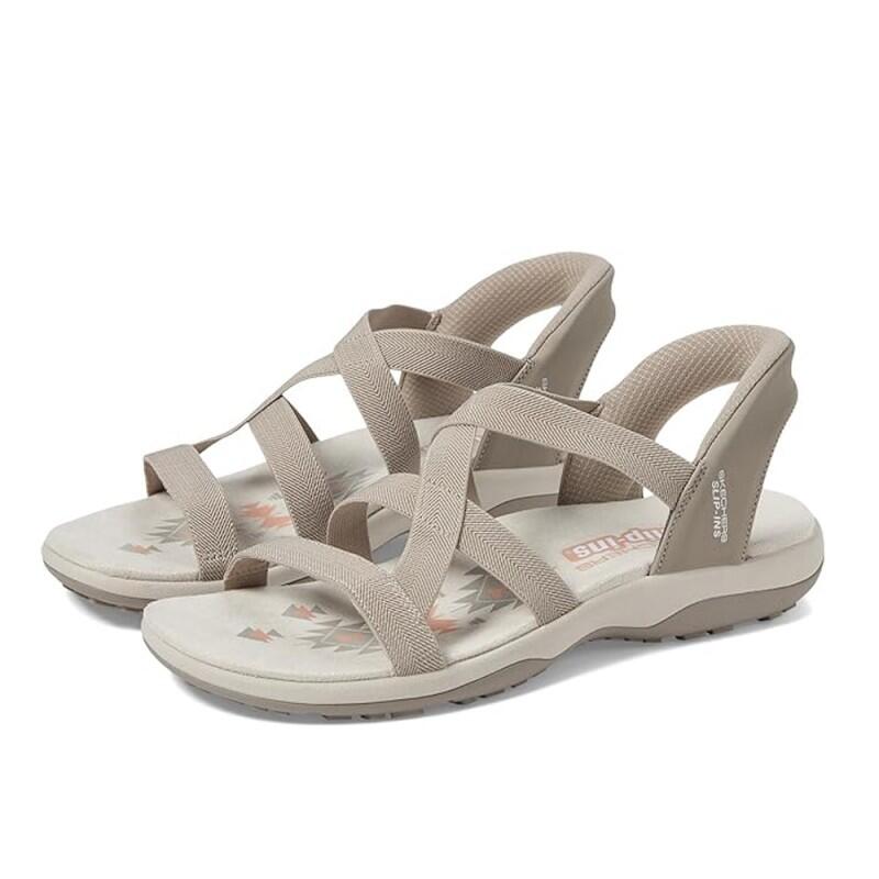 Sandały SKECHERS REGGAE SLIM Brązowy