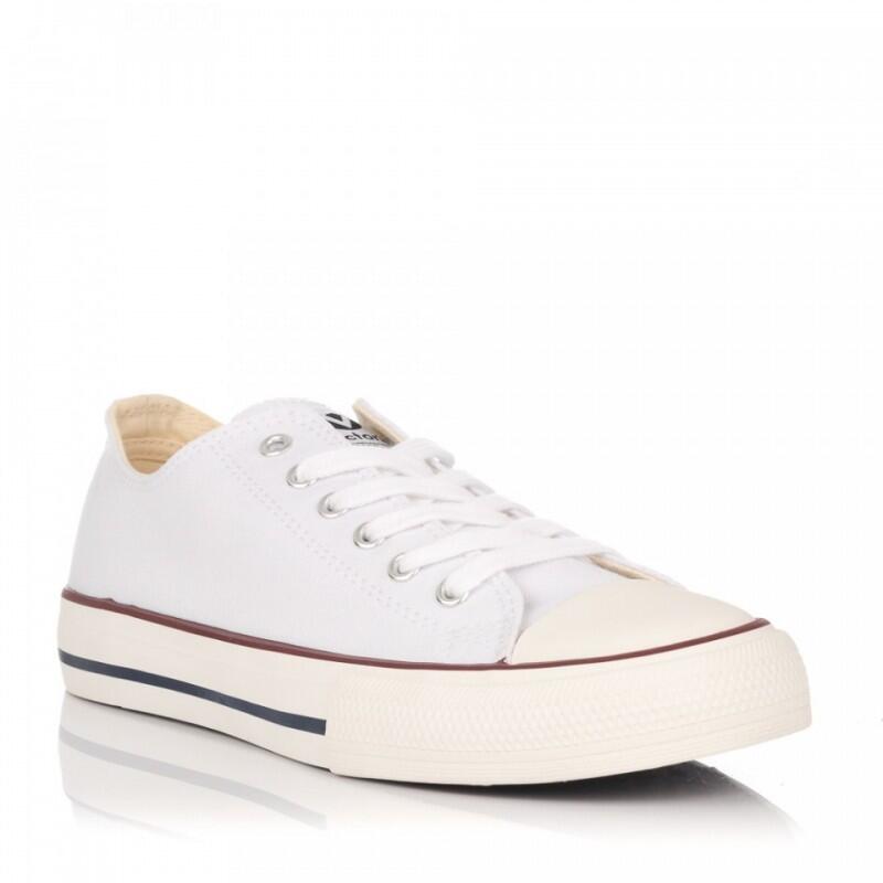 Zapatillas Lona Hombre Victoria Tribu Basket Lona Blanco