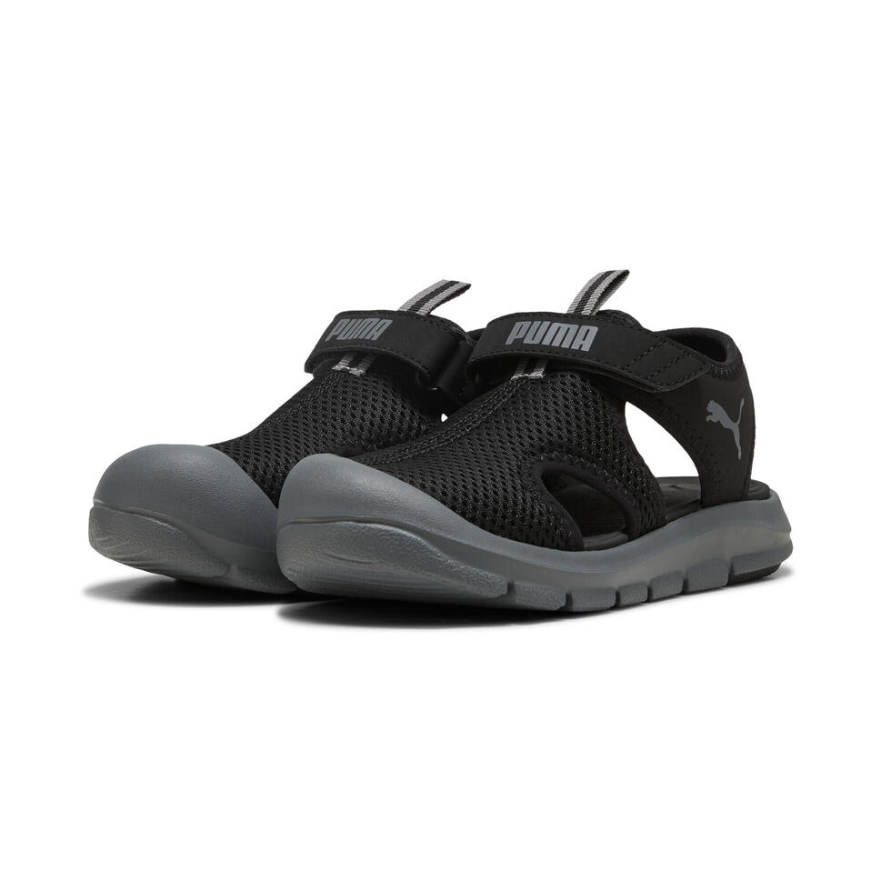 Dziecięce sandały Fun Racer z siateczki PUMA Black Cool Dark Gray