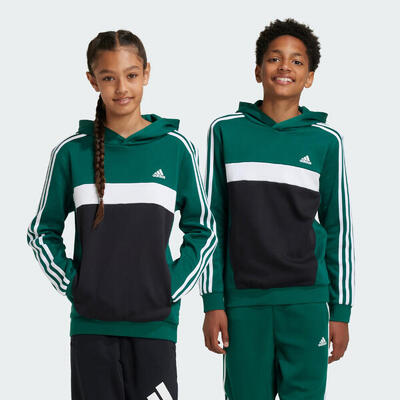 Tiberio 3-stripes colorblock fleece hoodie kids