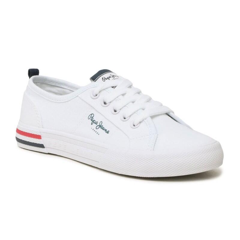 Zapatillas Lona Mujer Pepe Jeans Pbs30549 Blanco 4/4
