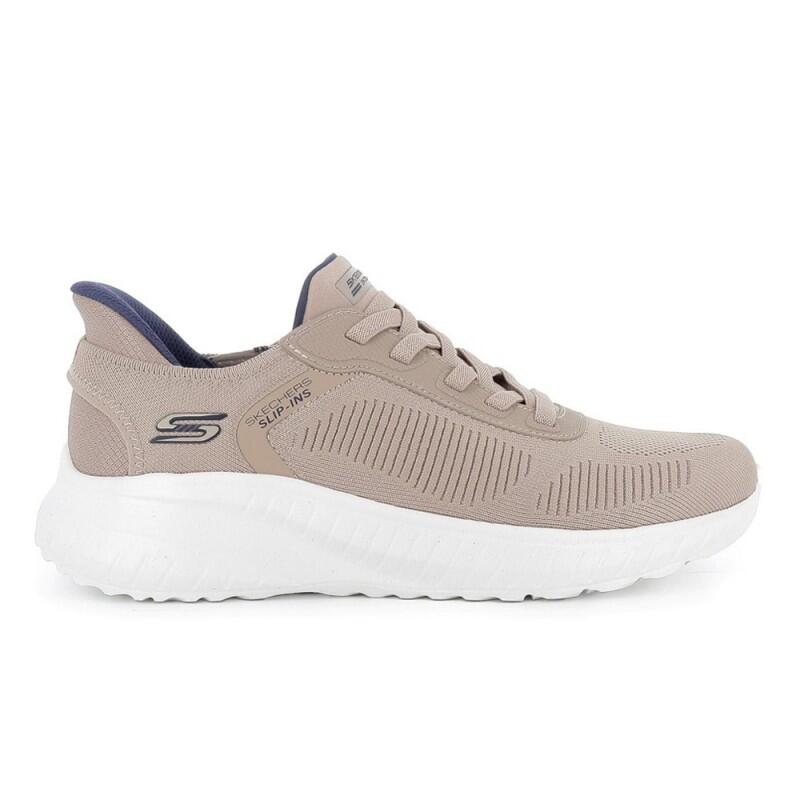 Ténis Skechers Modelo Slip-ins Bobs Squad Chaos Cor Castanho