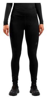 Dames lange hardloop tight odlo zeroweight warm 2.0 reflecterend zwart