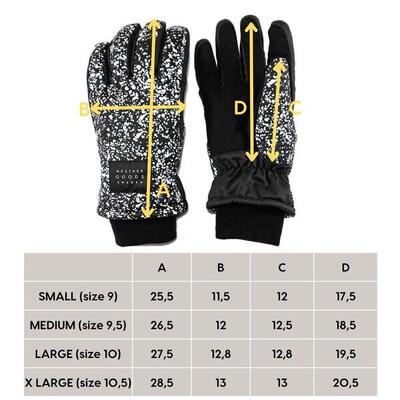 Weathergoods reflecterende handschoenen luna dot - l
