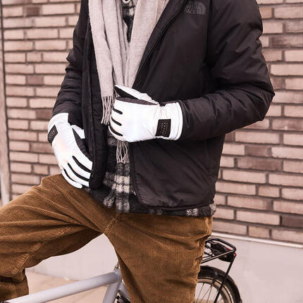 Weathergoods Suède reflétant des gants luna dot m