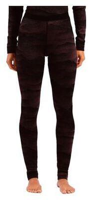 Odlo Merino Warm Heritage Women's Long Leggings Schwarz/Violett