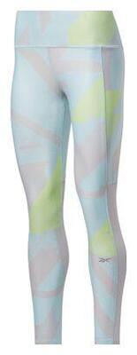 Dames blauw roze reebok running essentials long tights