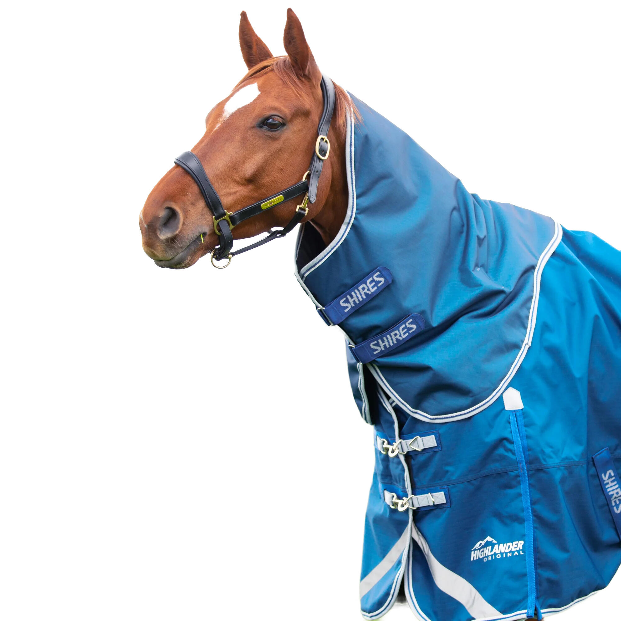 Highlander Original 200 Horse Turnout Neck Cover (Blue) 2/2