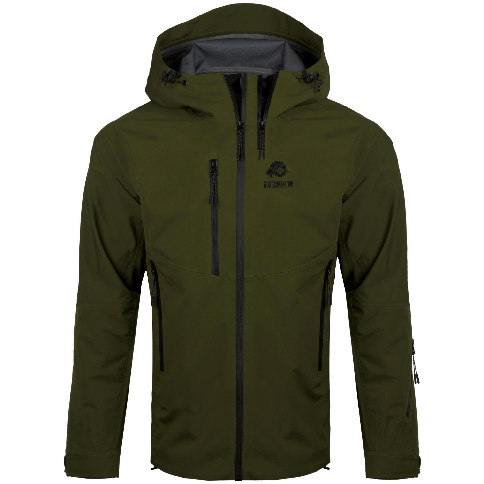 Guggen Mountain - Veste Tous Temps Hd09 3 Couches Hardshell Imperméable Veste De Randonnée Outdoor - Veste - Vert - 42 M/l - Decathlon