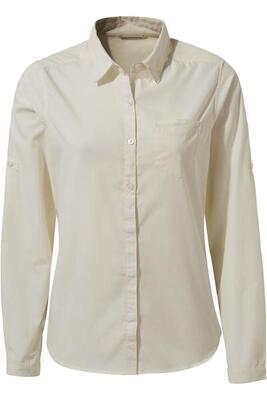 T-shirt lange mouwen dames kiwi ii voor hiking