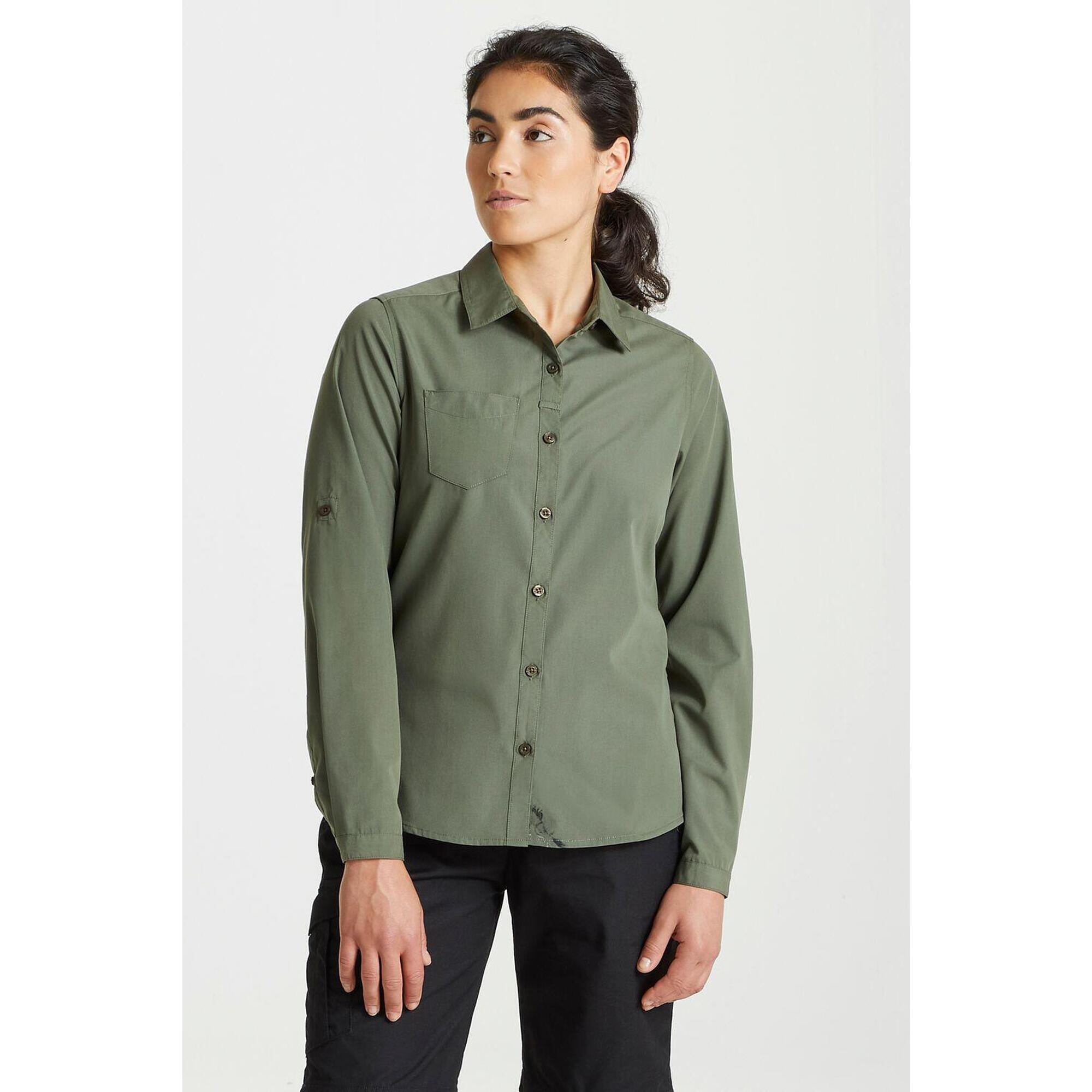 Craghoppers - T-shirt Manches Longues - Expert Kiwi Femme - T-shirt Manches Longues - Vert - Decathlon