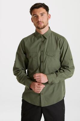 T-shirt met lange mouwen hiking heren expert kiwi