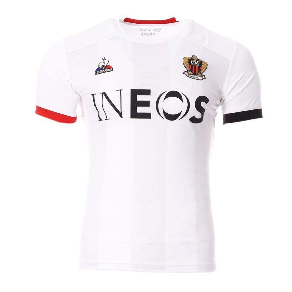 Le Coq Sportif - Ogc Nice Maillot Réplica Extérieur Homme Le Coq Sportif 2023/2024 - Maillot Manches Courtes - Blanc - 52 2xl - Decathlon