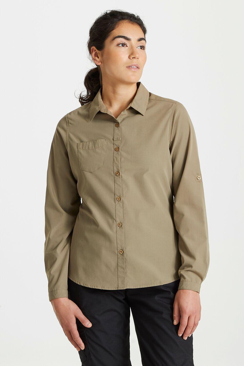 CRAGHOPPERS T-shirt Met Lange Mouwen Hiking Dames Expert Kiwi