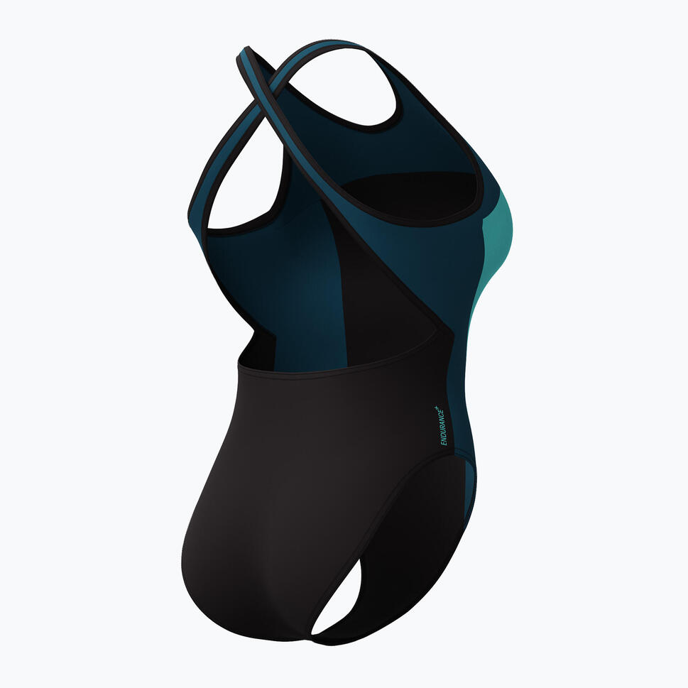Strój pływacki jednoczęściowy damski Speedo High Neck Splice Cross Back