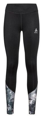 ODLO Lange Tights für Frauen Odlo Essential Print Schwarz